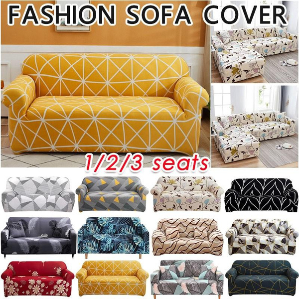 Floral Printed Elastic Sofa Cover, Furniture Elastic Protection Cover