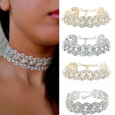 Moda, Joyería de pavo reales, women necklace, Diamond Necklace