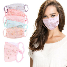 Flowers, thinlacemask, Lace, faceantidust