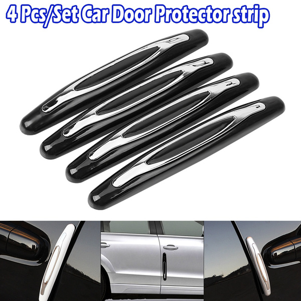 4 Pcs/set Car Door Protector Strips Car Door Edge Anti-Collision Adhesive  Strip Car Door Guard Protection