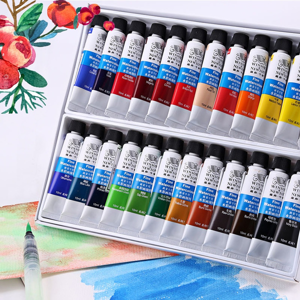 Brea Reese How to Use Watercolor Paint Tubes : Beginners Poppy Painting 