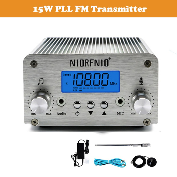 15W PLL FM Transmitter USB Bluetooth 