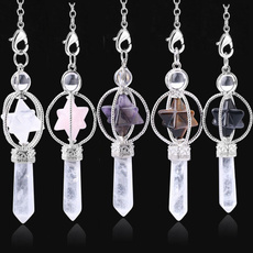pink, crystal pendant, quartz, Jewelry