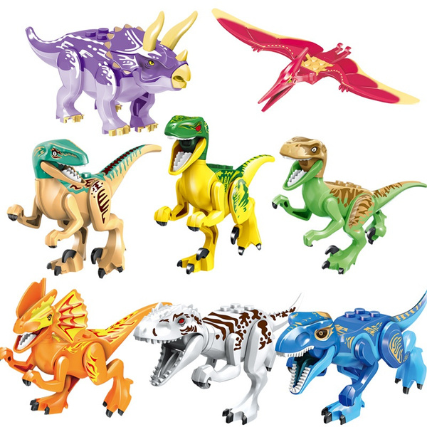 6/8Stücke Dinosaurierfigur Kid Toy Set Jurassic Indominus Rex Bausteine Fit Lego