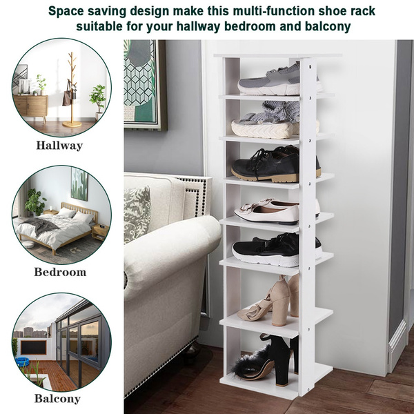 Wooden Shoes Racks Entryway Shoes Storage Stand 7 Tiers Shoe Shelf Organizer Wooden Shoes Racks Entryway Shoes Storage Stand Modern 7 Tiers Shoe Rack Organizer Space Saving Vertical Shoe Rack Storage Shelf Wish