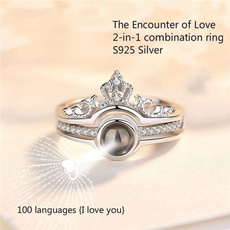 silver plated, DIAMOND, Love, projection