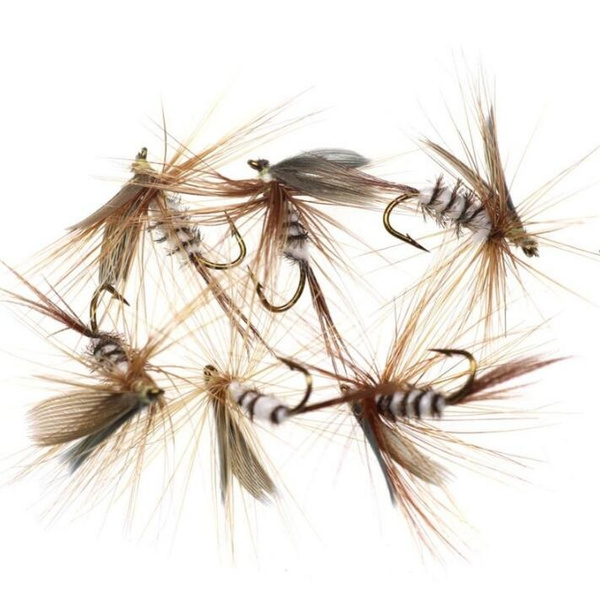 3/6/12Pcs/Box Mosquito Dry Flies for Trout Fishing Flies Coachman
