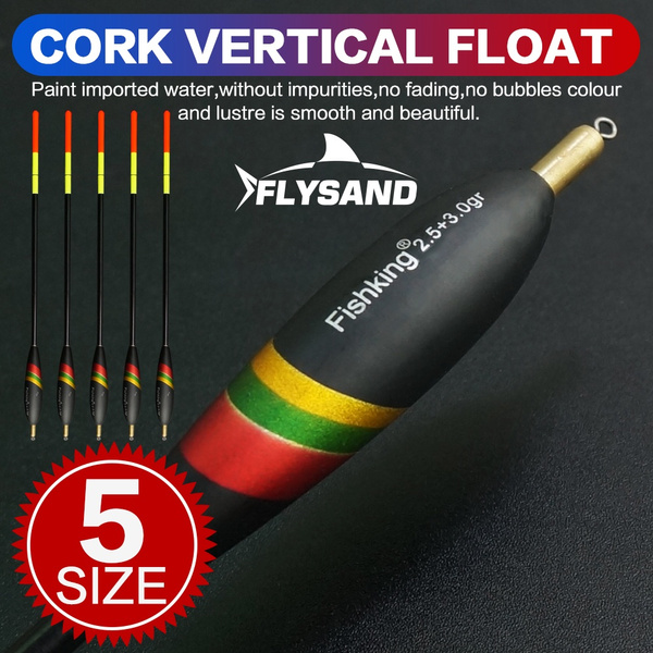 5 Mixed Size Bobber Cork Vertical Float Carp Fishing Tackle Fishing Wholesa C7R4 