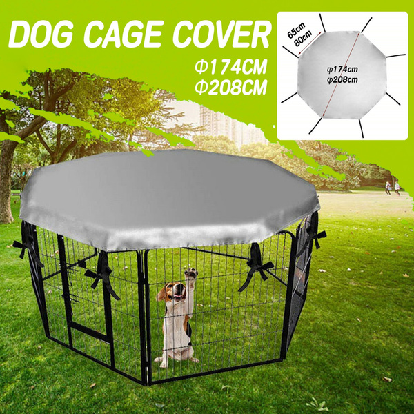 trampoline dog pen