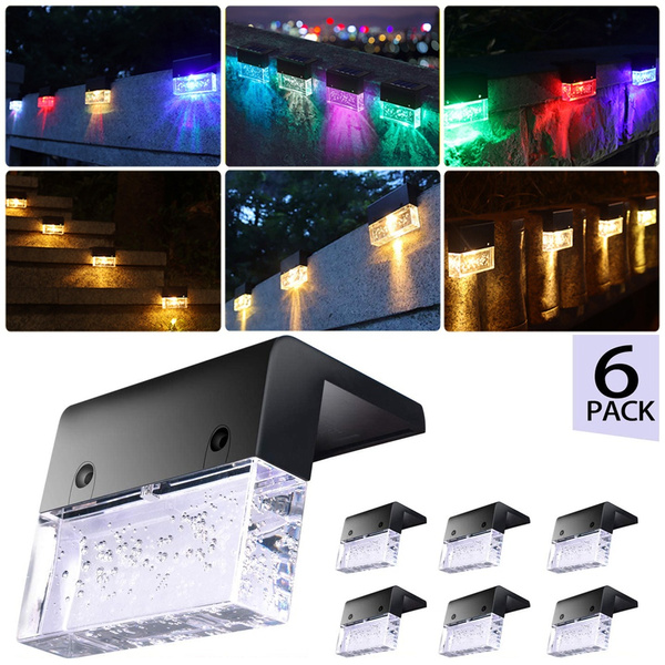 [Warm white+RGB Conversion] Crystalline Amber Solar Stair Lights ...