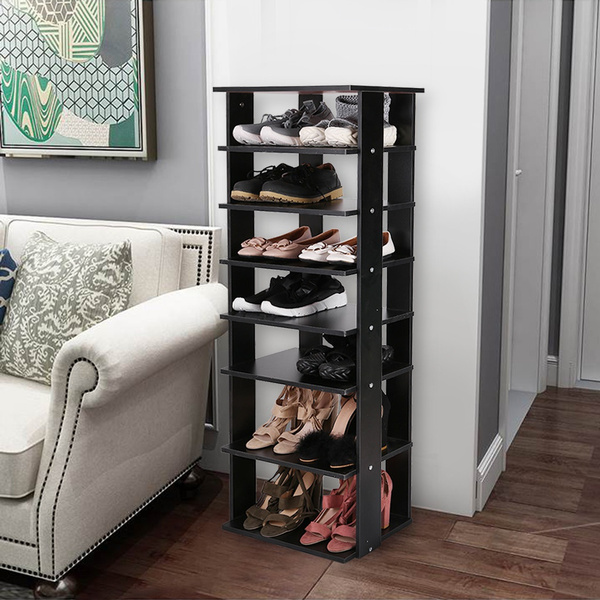 Wooden Shoes Racks Entryway Shoes Storage Stand 7 Tiers Shoe Shelf Organizer Wooden Shoes Racks Entryway Shoes Storage Stand Modern 7 Tiers Shoe Rack Organizer Space Saving Vertical Shoe Rack Storage Shelf Wish