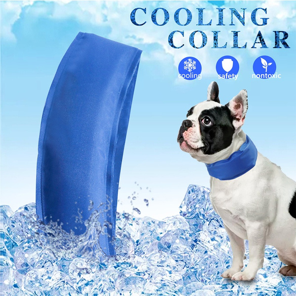 Summer Pet Cooling Bib Cool Ice Pad Antiheatstroke Dog Ice Pack Collar