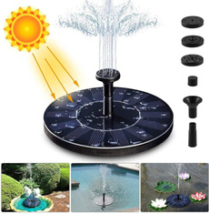 water, solarfloatingfountainforpool, Garden, solarwaterpump