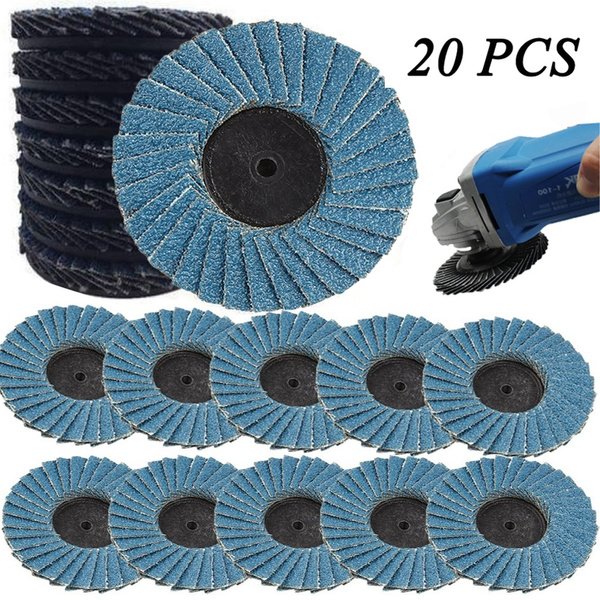 20 pcs Aluminum Oxide Sanding Flap Disc Grinding Wheels Discs