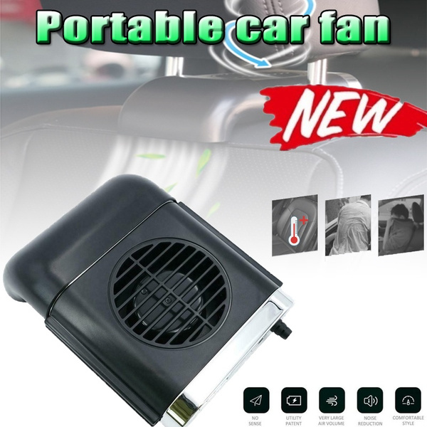 Mini USB Car Seat Back Fan Portable Vehicle 3-Speed Cooling Cooler Headrest Fan