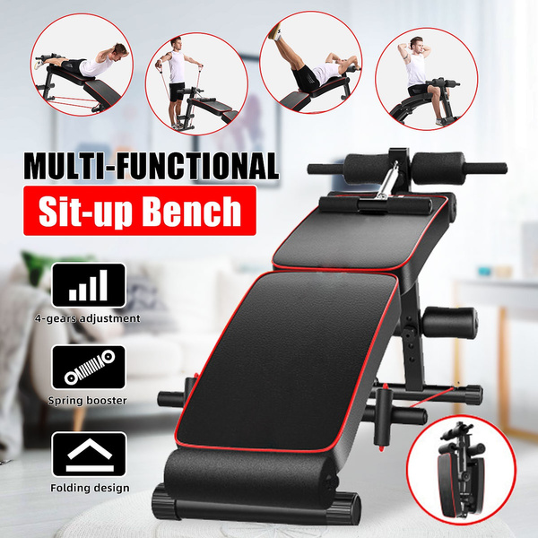Home Gym Exercise Sport Foldable Decline Sit Up Bench Crunch Board Fitness Bench 