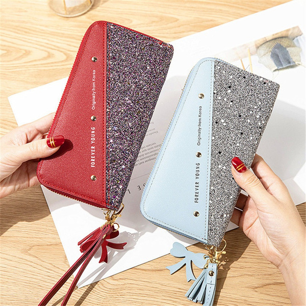 glitter wallets for womens