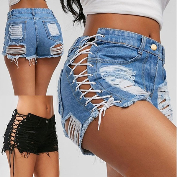 wish denim shorts