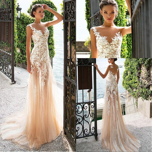 Sexy Champagne Wedding Dresses