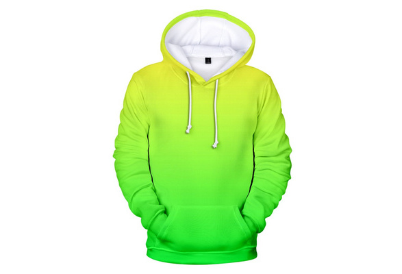 Neon green hoody men/women Harajuku Clothes 3D Hoodie