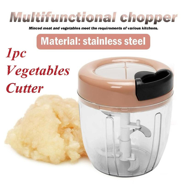1pc Multifunctional Stainless Steel Vegetable Chopper, Manual