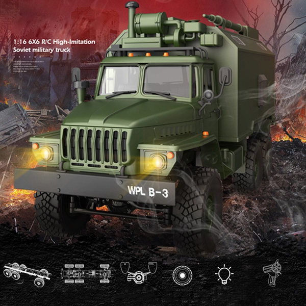 WPL B36 Ural 1/16 RTR 2.4G 6WD RC Car Electric Off-Road Military Truck Crawler 