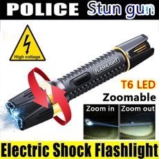 Flashlight, stungun, electricshocker, led