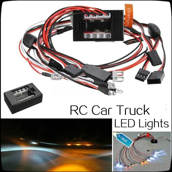 1/10 RC Car truck LED lighting Kit BRAKE HEADLIGHT SIGNAL Fit 2.4ghz PPM FM