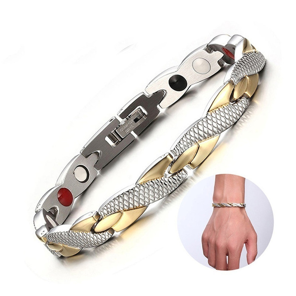 WIBERN Fashion Magnetic Energy Opening Bracelet Wishes to You