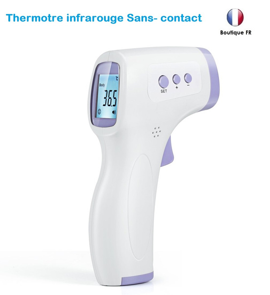 Thermomètre infrarouge Temperature Laser Sans Contact Pistolet Non-contact  Infrared body Thermometer