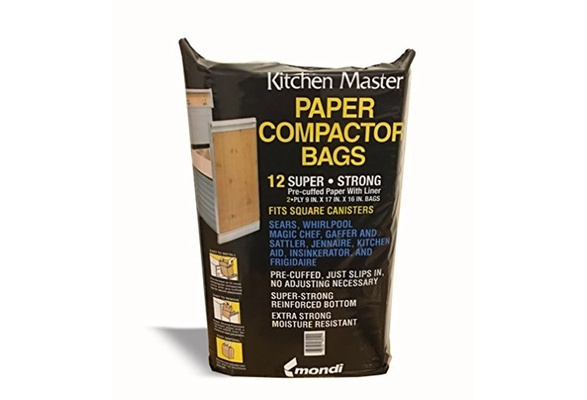 2 Ply Lined Trash Bags Super Strong Pre-Cuffed Compactor Bags, 12 Pack ...