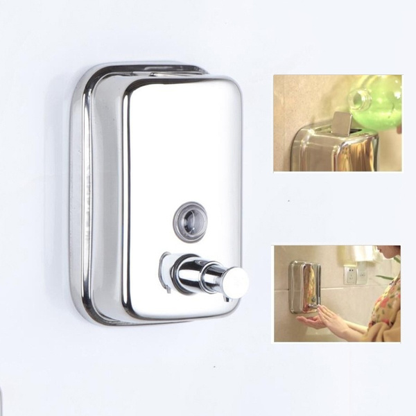 Stainless Steel Soap Dispenser Wall-mounted Emulsion Dispenser 