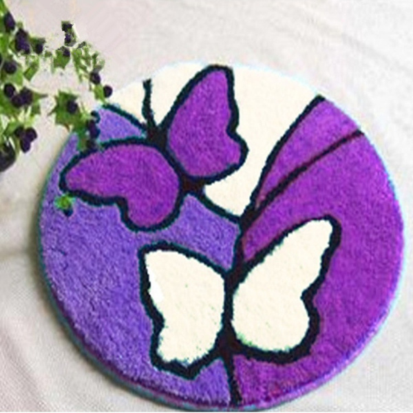 Butterfly with Flowers Rug Latch Hook Kits for Beginners