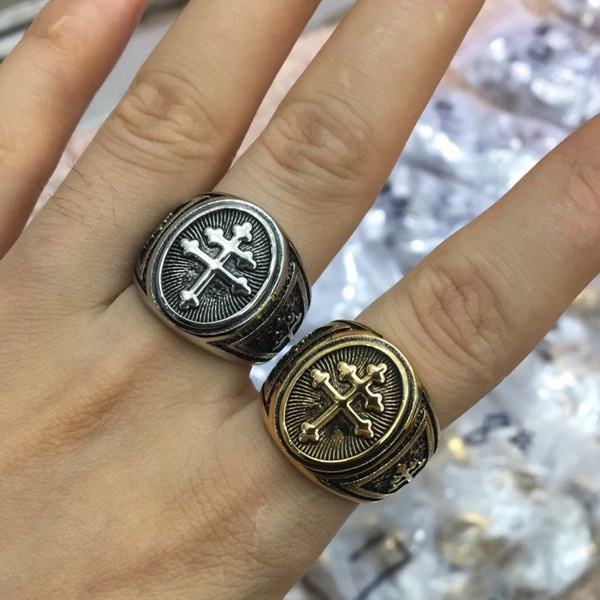 Knights templar clearance cross ring