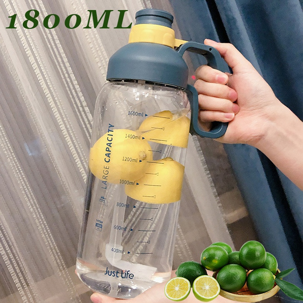 Portable 1000ml Outdoor Water Bottle With Straw With Straw For