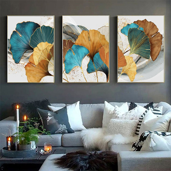 Blue Green Yellow Gold Plant Leaf Abstract Canvas Painting Nordic Posters And Prints Wall Art Picture For Living Room Home Decor Wish - Blue And Green Home Decor Blue Green Yellow Gold Plant Leaf Abstract Canvas Painting Nordic Posters And Prints Wall Art Picture For Living Room Home Decor Wish - Blue And Green Home Decor