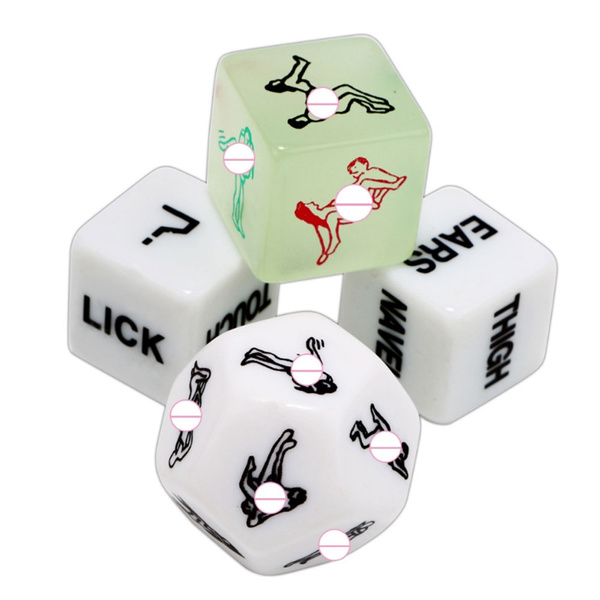 Sex Dice English Couples Stress Relief Love Flirting Humour Craps Sex Toys 4 Dice Pack Wish