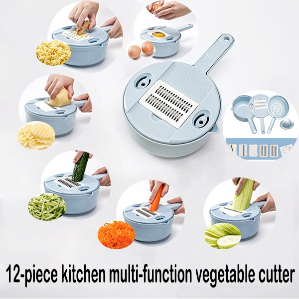 12-piece Multi-functional Vegetable Cutter