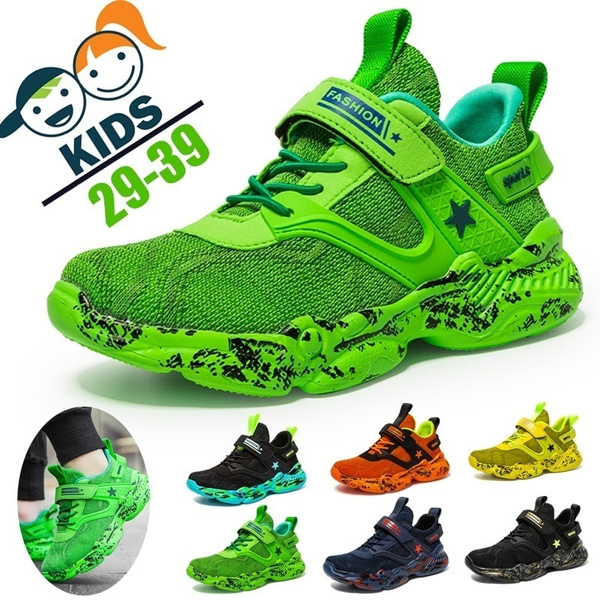 bright colored walking shoes
