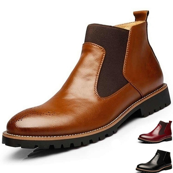 Fashion Men's Ankle Boots High Quality 