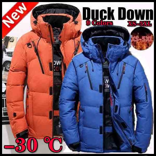 Thick Down Jacket Men Coat Snow Parkas Male Warm Clothing Winter Down Jacket Outerwear