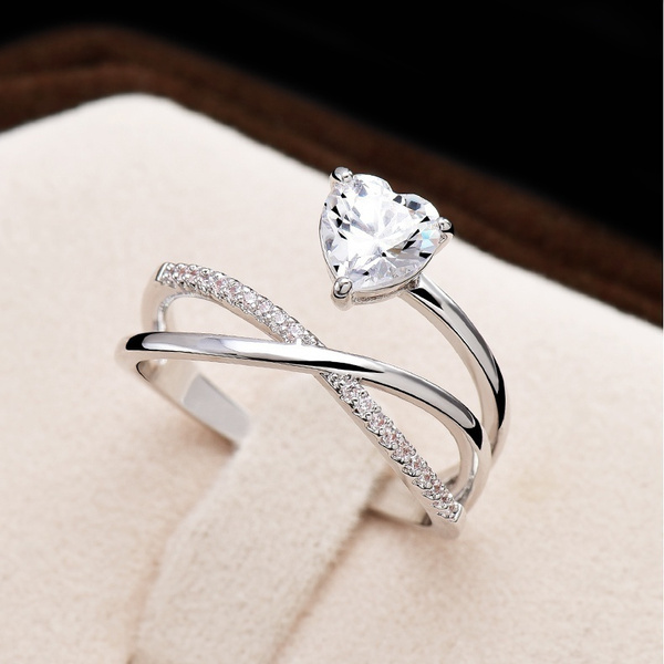 heart shape diamond ring design