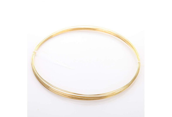 H62 Brass Wire Conductive Golden Copper Line Rod Industry Experiment DIY Wires Material 0.5mm Diameter,10 Meter 