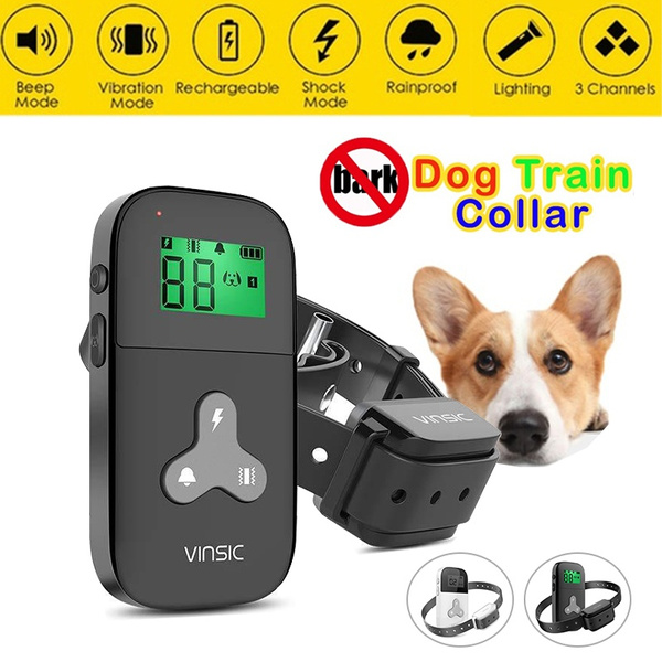 Waterproof Pet Dog Training Collar, anti barking, ultrasonic stopping