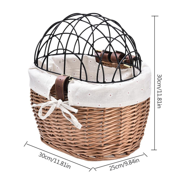 small wicker bike basket