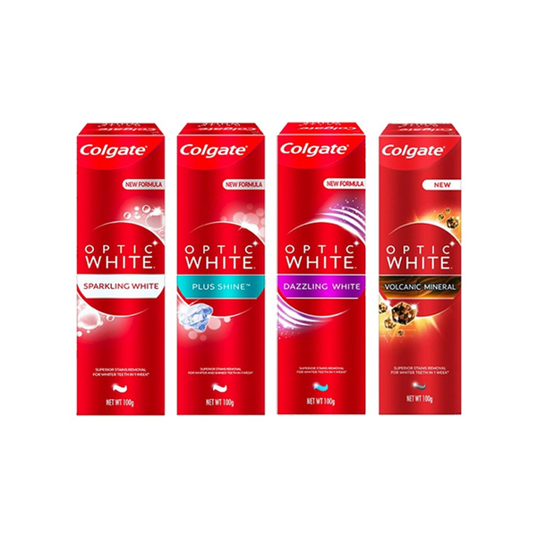 colgate optic white plus shine 100g