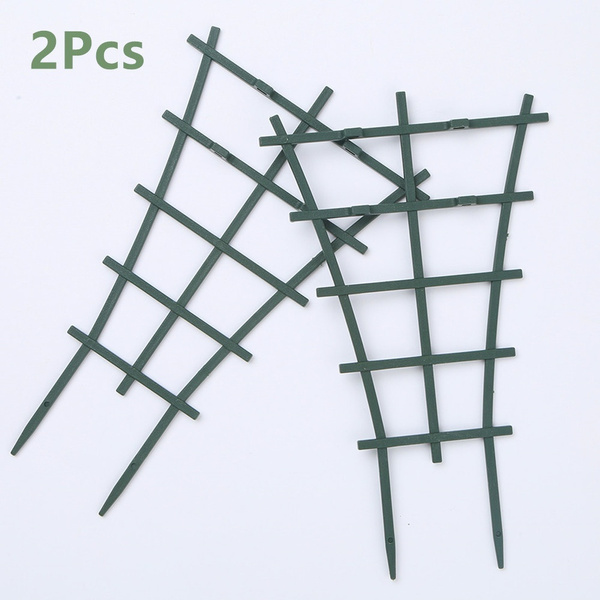 2pcs Plastic Mini Plant Climbing Trellis Diy Garden Superimposed Potted Plant Support Garden 6295