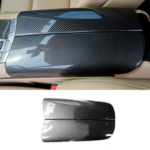 Carbon Fiber Color Car Center Armrest Box Protective Cover Auto Seat