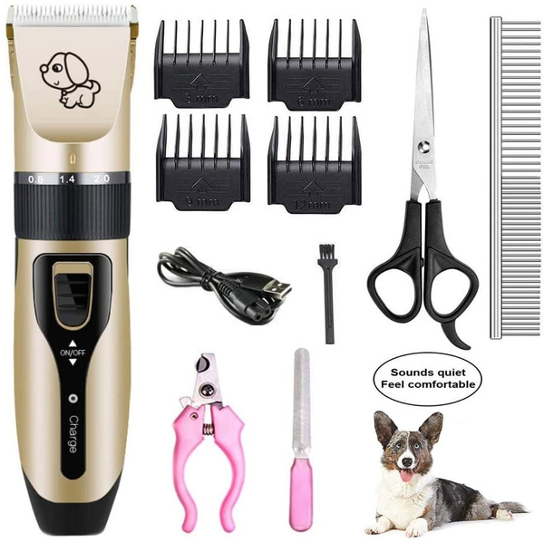 Dog Shaver Clippers Low Noise Rechargeable Cordless Electric Quiet Hair