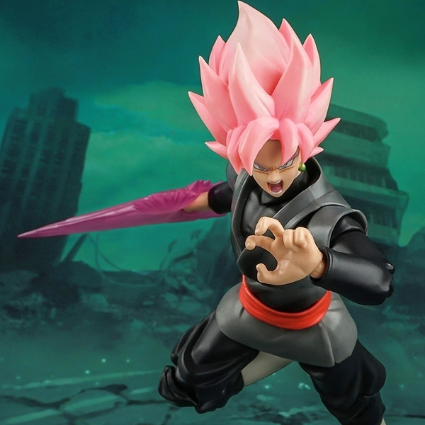 Anime Figure 15cm Demoniacal Fit Shf Dragon Ball Z Black Goku Action Figure  Zamas Chosen One Joint Movable Toy Gift For Children